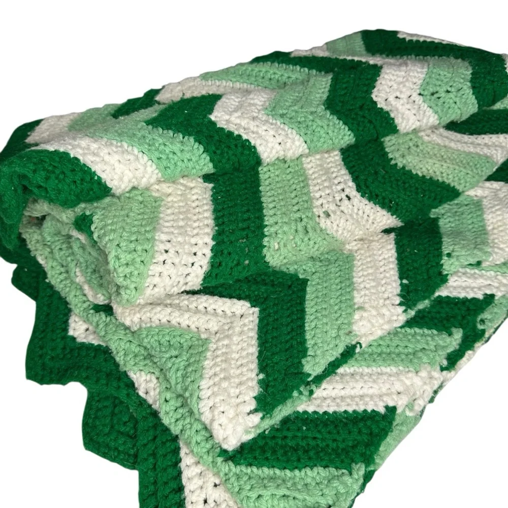 Handmade crochet afghan